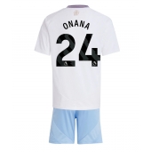 Maillot de football Réplique Aston Villa Amadou Onana #24 Extérieur Enfant 2024-25 Manche Courte (+ Pantalon court)