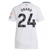 Maillot de football Réplique Aston Villa Amadou Onana #24 Extérieur Femme 2024-25 Manche Courte