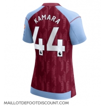 Maillot de football Réplique Aston Villa Boubacar Kamara #44 Domicile Femme 2023-24 Manche Courte