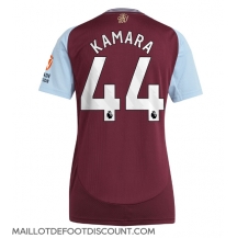 Maillot de football Réplique Aston Villa Boubacar Kamara #44 Domicile Femme 2024-25 Manche Courte