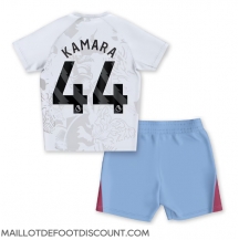 Maillot de football Réplique Aston Villa Boubacar Kamara #44 Extérieur Enfant 2023-24 Manche Courte (+ Pantalon court)