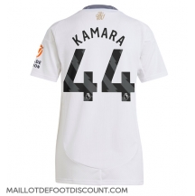 Maillot de football Réplique Aston Villa Boubacar Kamara #44 Extérieur Femme 2024-25 Manche Courte