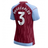 Maillot de football Réplique Aston Villa Diego Carlos #3 Domicile Femme 2023-24 Manche Courte