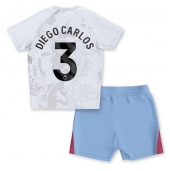 Maillot de football Réplique Aston Villa Diego Carlos #3 Extérieur Enfant 2023-24 Manche Courte (+ Pantalon court)