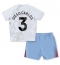 Maillot de football Réplique Aston Villa Diego Carlos #3 Extérieur Enfant 2023-24 Manche Courte (+ Pantalon court)