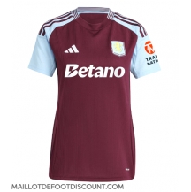 Maillot de football Réplique Aston Villa Domicile Femme 2024-25 Manche Courte