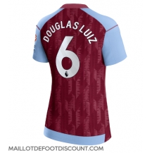 Maillot de football Réplique Aston Villa Douglas Luiz #6 Domicile Femme 2023-24 Manche Courte