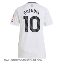 Maillot de football Réplique Aston Villa Emiliano Buendia #10 Extérieur Femme 2024-25 Manche Courte