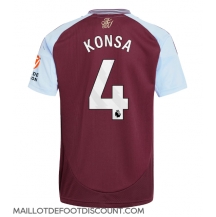 Maillot de football Réplique Aston Villa Ezri Konsa #4 Domicile 2024-25 Manche Courte