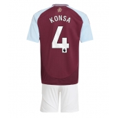 Maillot de football Réplique Aston Villa Ezri Konsa #4 Domicile Enfant 2024-25 Manche Courte (+ Pantalon court)