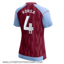 Maillot de football Réplique Aston Villa Ezri Konsa #4 Domicile Femme 2023-24 Manche Courte