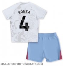 Maillot de football Réplique Aston Villa Ezri Konsa #4 Extérieur Enfant 2023-24 Manche Courte (+ Pantalon court)