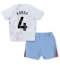 Maillot de football Réplique Aston Villa Ezri Konsa #4 Extérieur Enfant 2023-24 Manche Courte (+ Pantalon court)