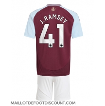 Maillot de football Réplique Aston Villa Jacob Ramsey #41 Domicile Enfant 2024-25 Manche Courte (+ Pantalon court)