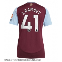 Maillot de football Réplique Aston Villa Jacob Ramsey #41 Domicile Femme 2024-25 Manche Courte