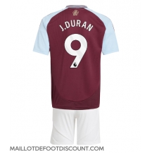 Maillot de football Réplique Aston Villa Jhon Duran #9 Domicile Enfant 2024-25 Manche Courte (+ Pantalon court)