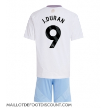 Maillot de football Réplique Aston Villa Jhon Duran #9 Extérieur Enfant 2024-25 Manche Courte (+ Pantalon court)