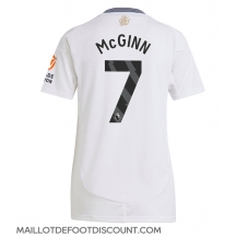 Maillot de football Réplique Aston Villa John McGinn #7 Extérieur Femme 2024-25 Manche Courte