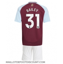 Maillot de football Réplique Aston Villa Leon Bailey #31 Domicile Enfant 2024-25 Manche Courte (+ Pantalon court)