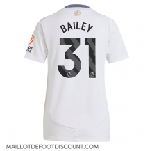 Maillot de football Réplique Aston Villa Leon Bailey #31 Extérieur Femme 2024-25 Manche Courte