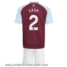 Maillot de football Réplique Aston Villa Matty Cash #2 Domicile Enfant 2024-25 Manche Courte (+ Pantalon court)