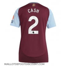 Maillot de football Réplique Aston Villa Matty Cash #2 Domicile Femme 2024-25 Manche Courte