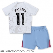 Maillot de football Réplique Aston Villa Ollie Watkins #11 Extérieur Enfant 2023-24 Manche Courte (+ Pantalon court)