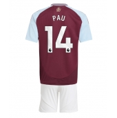 Maillot de football Réplique Aston Villa Pau Torres #14 Domicile Enfant 2024-25 Manche Courte (+ Pantalon court)