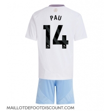 Maillot de football Réplique Aston Villa Pau Torres #14 Extérieur Enfant 2024-25 Manche Courte (+ Pantalon court)