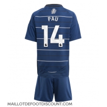 Maillot de football Réplique Aston Villa Pau Torres #14 Troisième Enfant 2024-25 Manche Courte (+ Pantalon court)