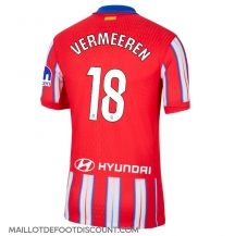 Maillot de football Réplique Atletico Madrid Arthur Vermeeren #18 Domicile 2024-25 Manche Courte