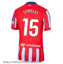 Maillot de football Réplique Atletico Madrid Clement Lenglet #15 Domicile 2024-25 Manche Courte