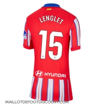 Maillot de football Réplique Atletico Madrid Clement Lenglet #15 Domicile Femme 2024-25 Manche Courte