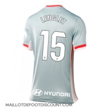 Maillot de football Réplique Atletico Madrid Clement Lenglet #15 Extérieur Femme 2024-25 Manche Courte