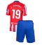 Maillot de football Réplique Atletico Madrid Julian Alvarez #19 Domicile Enfant 2024-25 Manche Courte (+ Pantalon court)