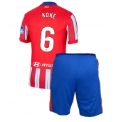 Maillot de football Réplique Atletico Madrid Koke #6 Domicile Enfant 2024-25 Manche Courte (+ Pantalon court)