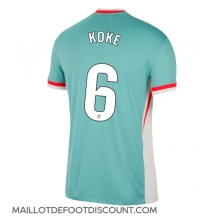 Maillot de football Réplique Atletico Madrid Koke #6 Extérieur 2024-25 Manche Courte