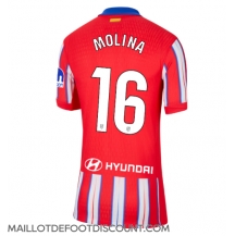 Maillot de football Réplique Atletico Madrid Nahuel Molina #16 Domicile Femme 2024-25 Manche Courte