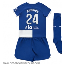 Maillot de football Réplique Atletico Madrid Pablo Barrios #24 Extérieur Enfant 2023-24 Manche Courte (+ Pantalon court)