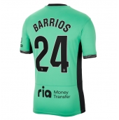 Maillot de football Réplique Atletico Madrid Pablo Barrios #24 Troisième 2023-24 Manche Courte