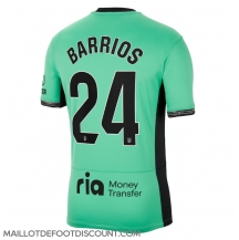 Maillot de football Réplique Atletico Madrid Pablo Barrios #24 Troisième 2023-24 Manche Courte