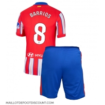 Maillot de football Réplique Atletico Madrid Pablo Barrios #8 Domicile Enfant 2024-25 Manche Courte (+ Pantalon court)