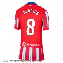 Maillot de football Réplique Atletico Madrid Pablo Barrios #8 Domicile Femme 2024-25 Manche Courte