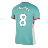 Maillot de football Réplique Atletico Madrid Pablo Barrios #8 Extérieur 2024-25 Manche Courte