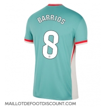 Maillot de football Réplique Atletico Madrid Pablo Barrios #8 Extérieur 2024-25 Manche Courte