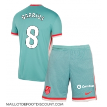 Maillot de football Réplique Atletico Madrid Pablo Barrios #8 Extérieur Enfant 2024-25 Manche Courte (+ Pantalon court)