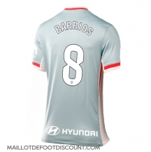 Maillot de football Réplique Atletico Madrid Pablo Barrios #8 Extérieur Femme 2024-25 Manche Courte