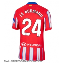 Maillot de football Réplique Atletico Madrid Robin Le Normand #24 Domicile 2024-25 Manche Courte