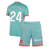 Maillot de football Réplique Atletico Madrid Robin Le Normand #24 Extérieur Enfant 2024-25 Manche Courte (+ Pantalon court)