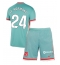 Maillot de football Réplique Atletico Madrid Robin Le Normand #24 Extérieur Enfant 2024-25 Manche Courte (+ Pantalon court)